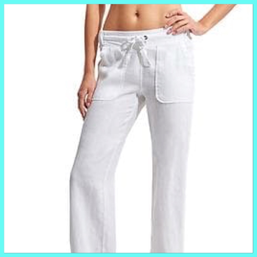 ⭐️ Athleta Soft Wide Leg Linen pants ⭐️ - Picture 2 of 4